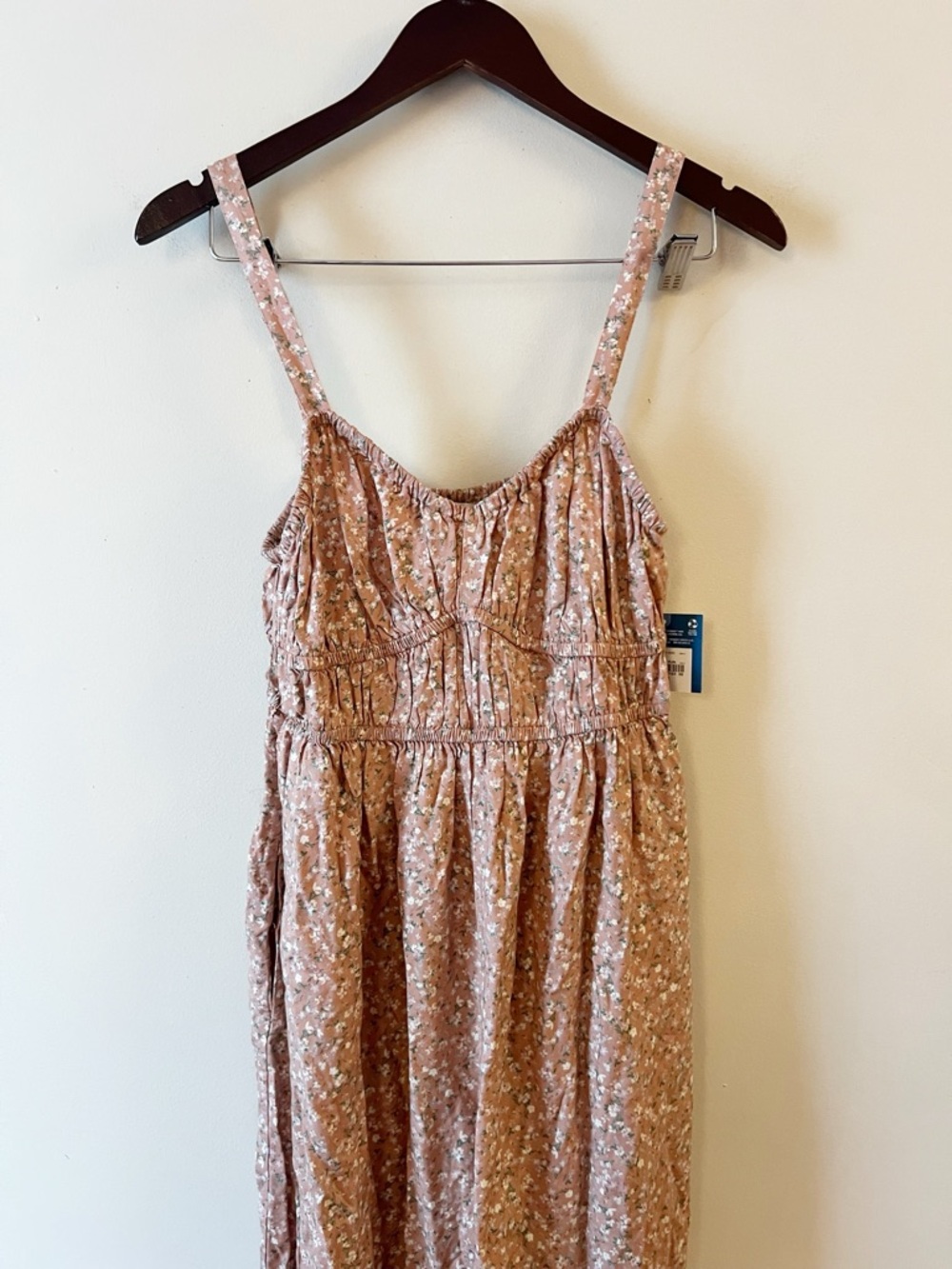 Arizona Jean Co. Sunset Clay Floral Sleeveless Jumpsuit Size Large NEW - Picture 2 of 12